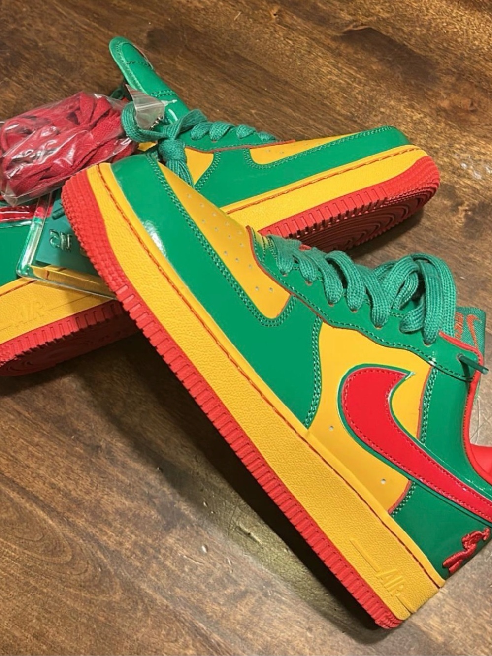 Men’s Nike Lil Yachty It’s Us Lucky Green Concrete Boys Air Force 1s-Size 10-